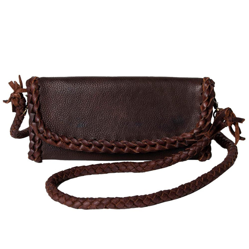 Leather Crossbody Wallet Purse