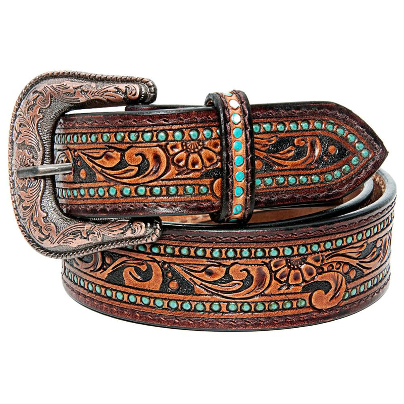 Women's Floral Scroll Belt