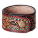 Leather Tooled Cuff Bracelet