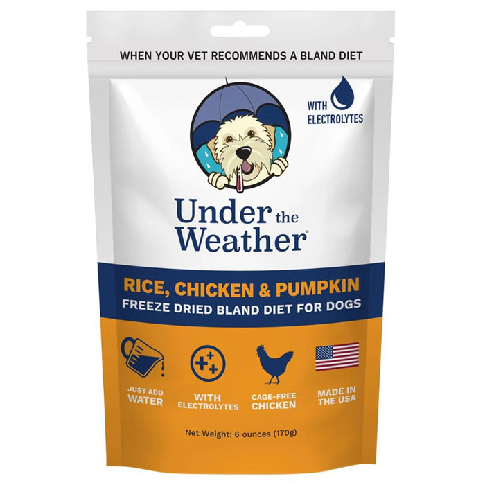 Under The Weather Wear Bland Diet for Dogs Chicken, Rice and Pumpkin