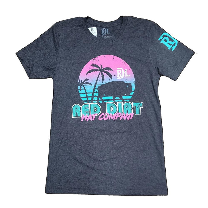 Mens Miami Vice Dark Grey Tee Shirt