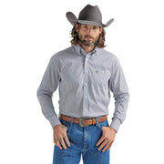 Wrangler Men's George Strait Purple Printed Button Down