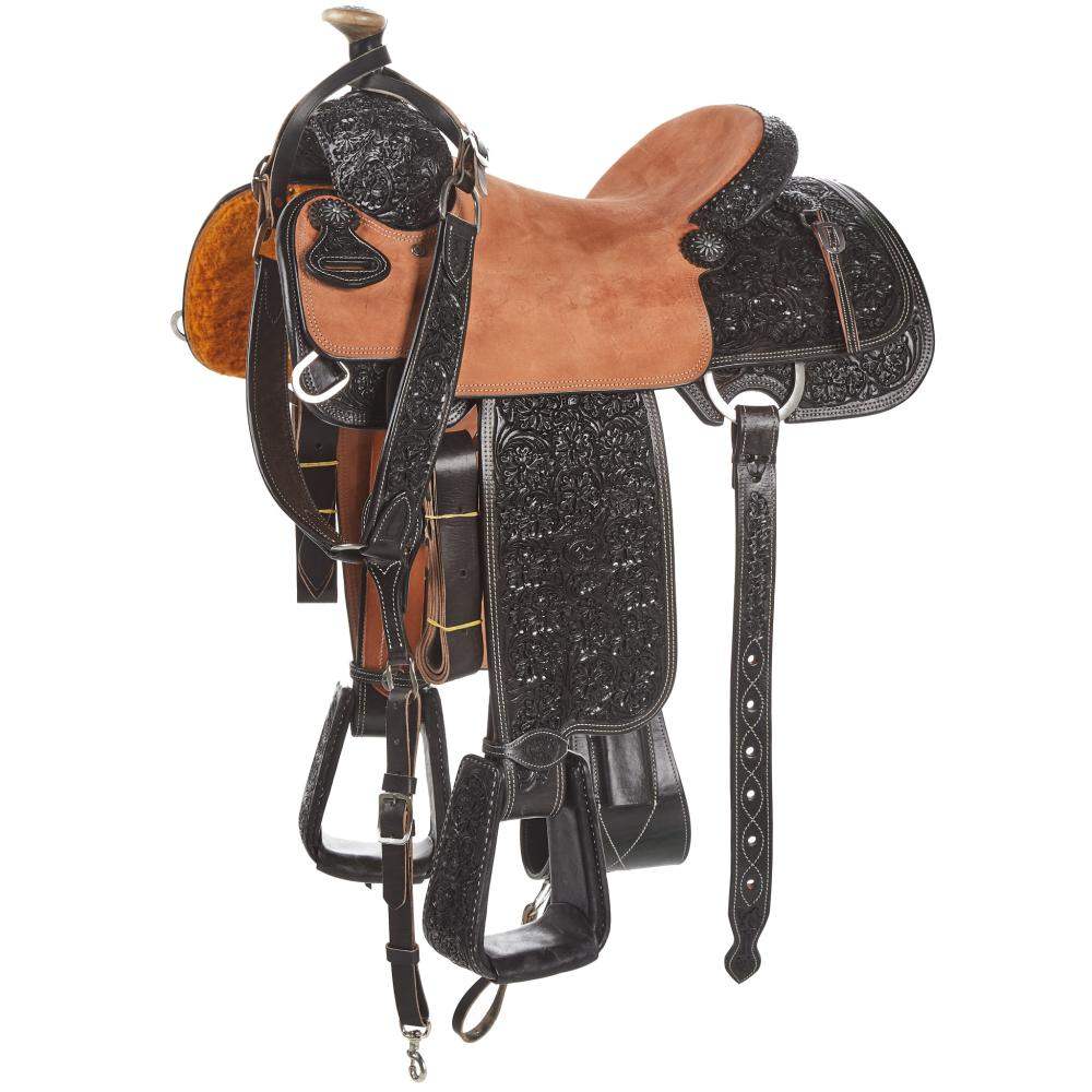 Tomahawk 7/8 Breed Floral Chocolate Team Roper