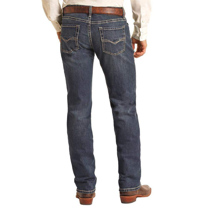 Rock N Roll Cowboy Men's Vintage '46 Revolver Dark Wash Jean