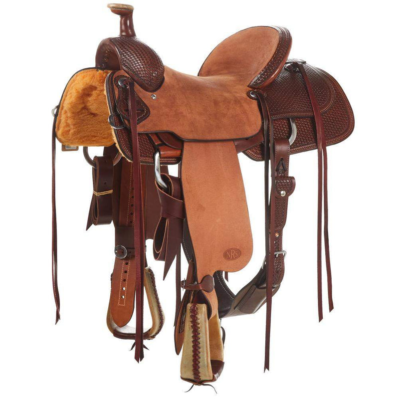 Heavy Oil 1/2 Breed Mini Basket Stamp Team Roper
