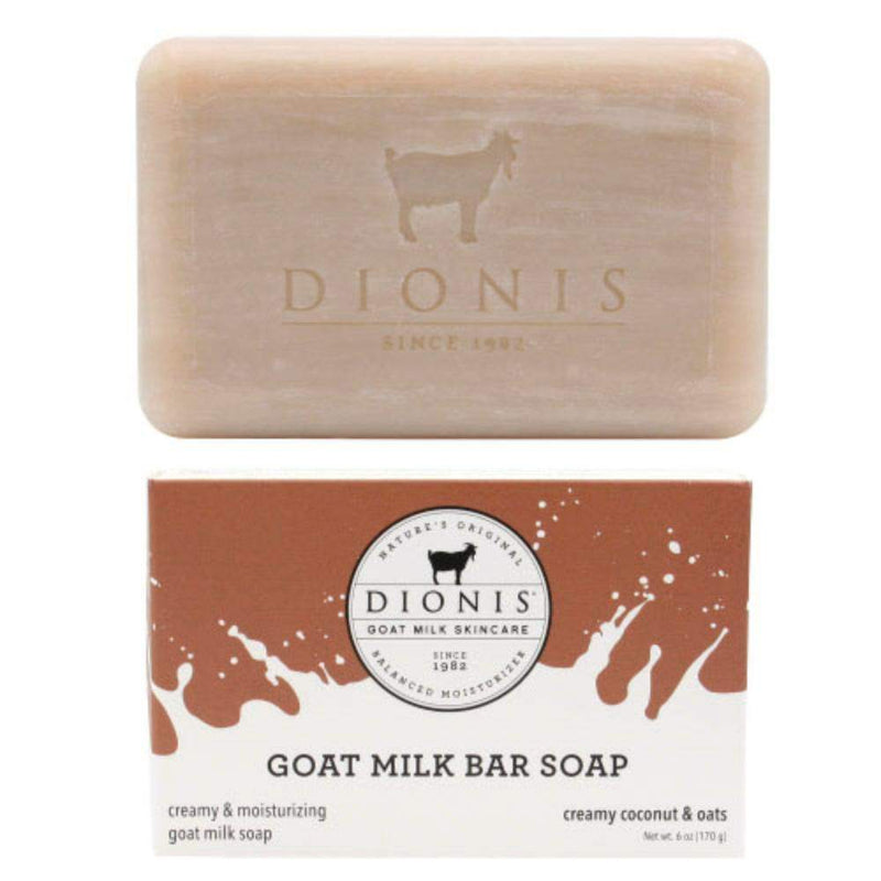 Dionis Creamy Coconut  and Oats Goat Milk Bar Soap