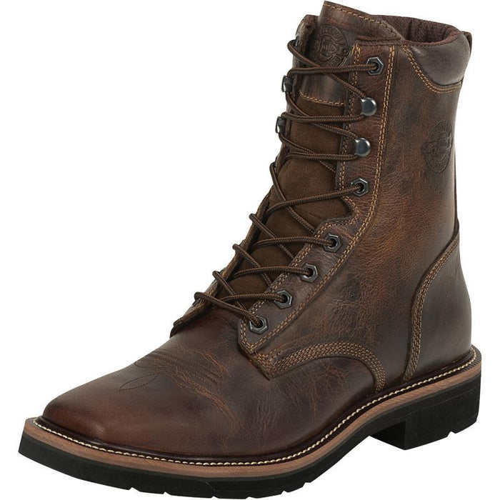Men's Stampede Rugged Soft Toe Lace Up Work Boots