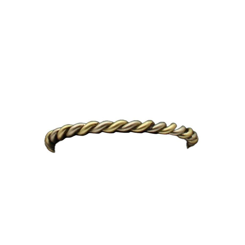 M&F Western Silver Strike Men's Silver and Gold Twisted Cuff Bracelet