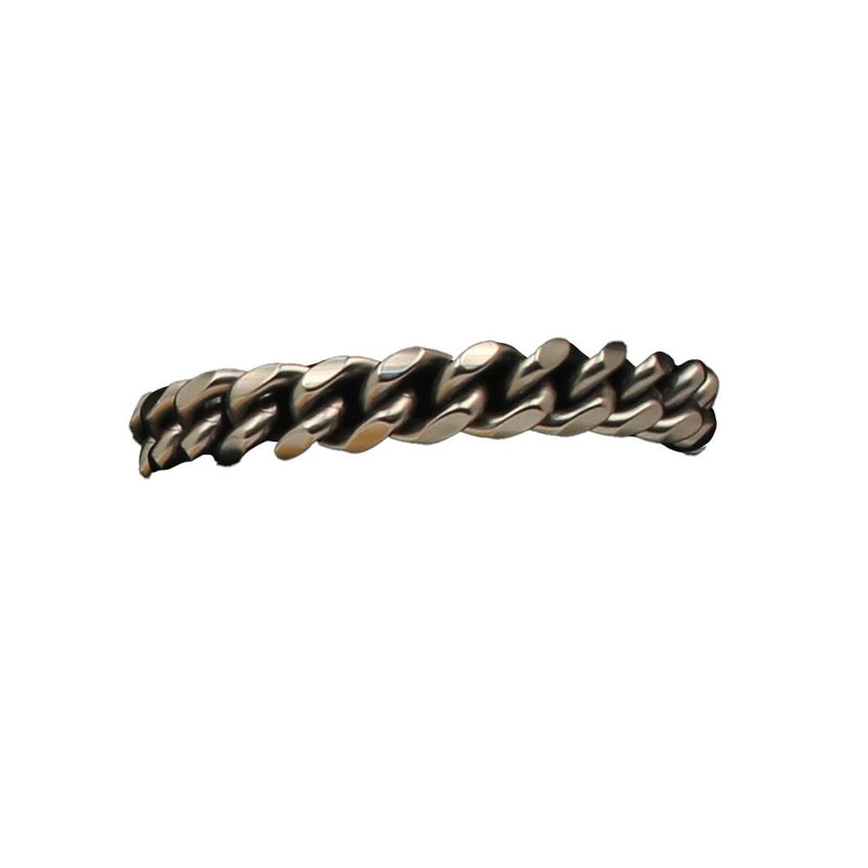M&F Western Silver Strike Gun Metal Chain Link Bracelet
