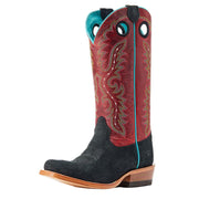 Women's Futurity Boon Black Roughout Crimson Top Boot