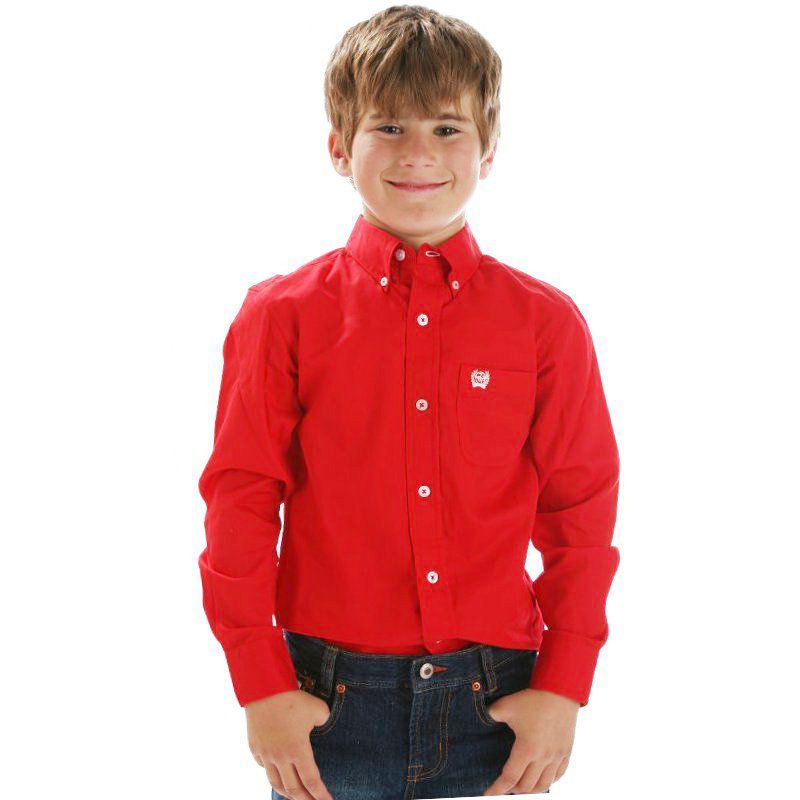Brown Bowen & Co. Boys Arrow Button Down Shirt - River Street Red main image 0