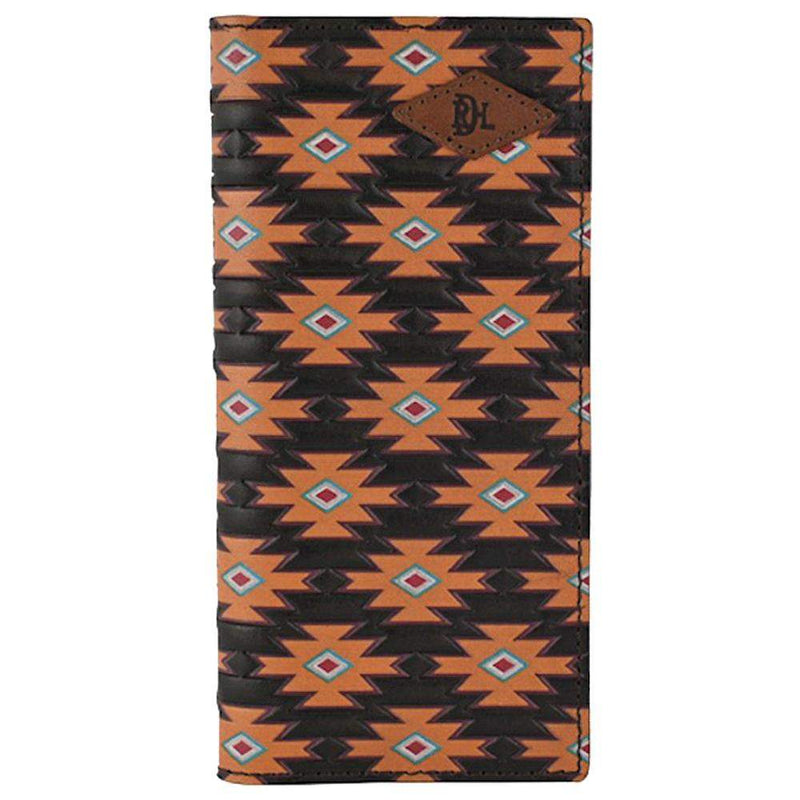 Mens Red Dirt Hat Co Rodeo Wallet Southwest Pattern