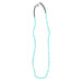 Turquoise Tube and Ivory Beaded Necklace