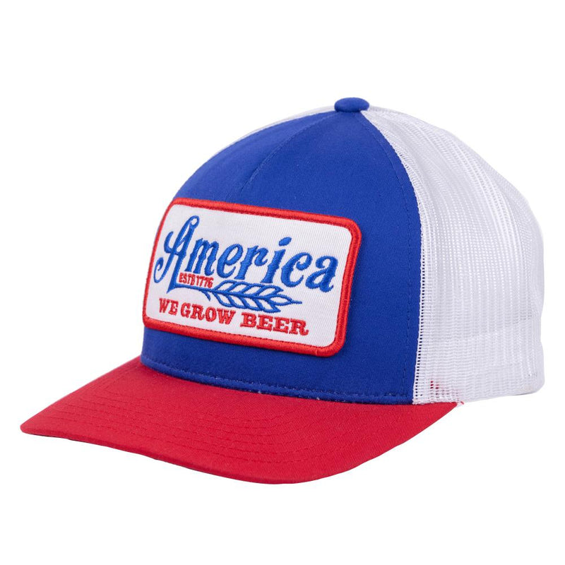 Rural Cloth America We Grow Red White and Blue Cap