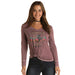 Womens Mauve Frontier Long Sleeve Graphic Tee