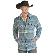 and Mens Cotton Aztec Shirt Jacket