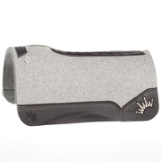 Kush 3/4 Inch Felt Saddle Pad with Brown Wear Leathers