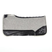 Kush Fleesar 3/4 Inch Felt Fleece Bottom Saddle Pad with Black Wear Leathers