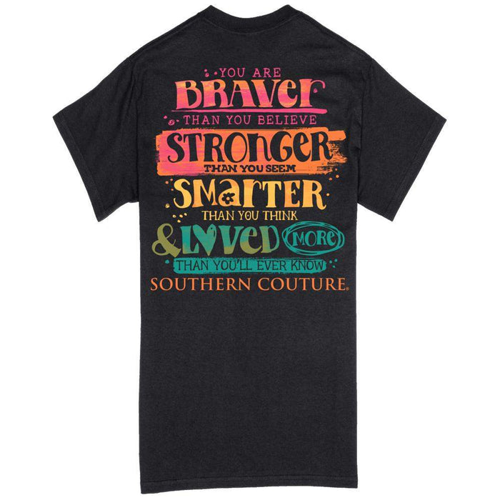 Southern Couture Women's Classic Braver Stronger Smarter Tee