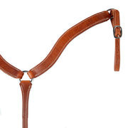 1 3/4" Oiled Harness Leather Contoured Breast Collar