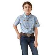 Boy's Maurico Lilac Classic Short Sleeve Shirt