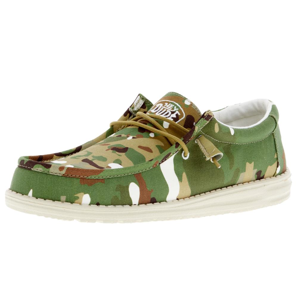 Hey Dude Men's Wally Ripstop Multi Camo Casual Shoe