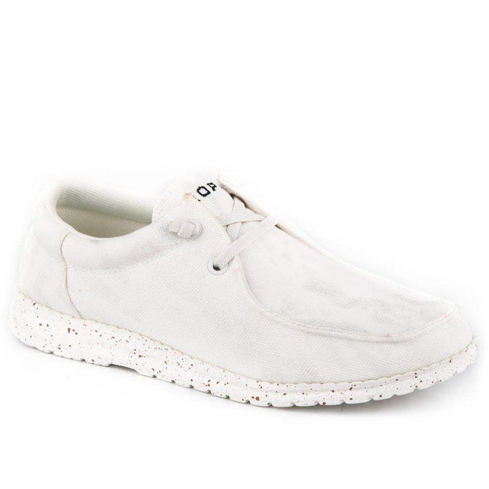 Roper Footwear Women's Hang Loose Marbled White Canvas Casual