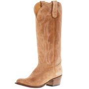 Women's Mind Your Own Biscuits Tobacco Suede Cowgirl Boot