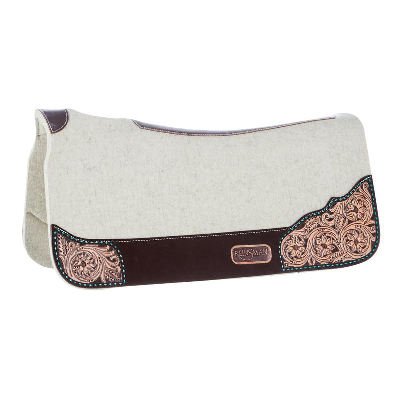 3/4 Inch Limited Edition Apex Arizona Turquoise Contour Felt Saddle Pad