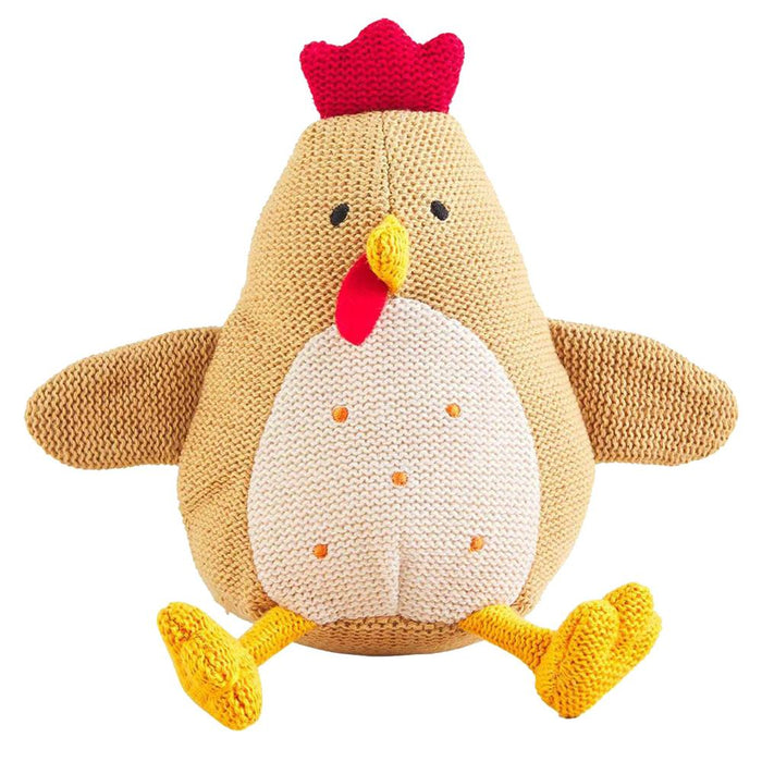 Rooster Farm Knit Rattle