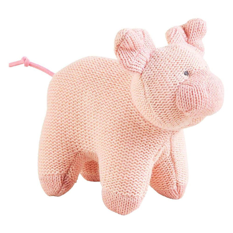 Pig Farm Knit Rattle