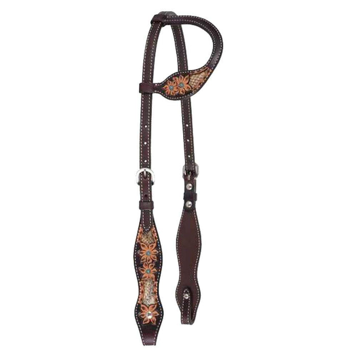 Circle Y Saddlery Reinsman Python Pass Single Ear Headstall