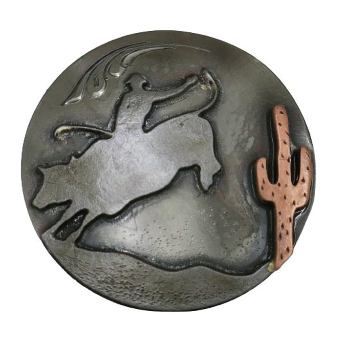 Desert Cactus Bull Rider 1 1/2 Inch Concho