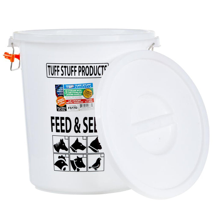 S Feed Seed Storage with Locking Lid 17 Gallon