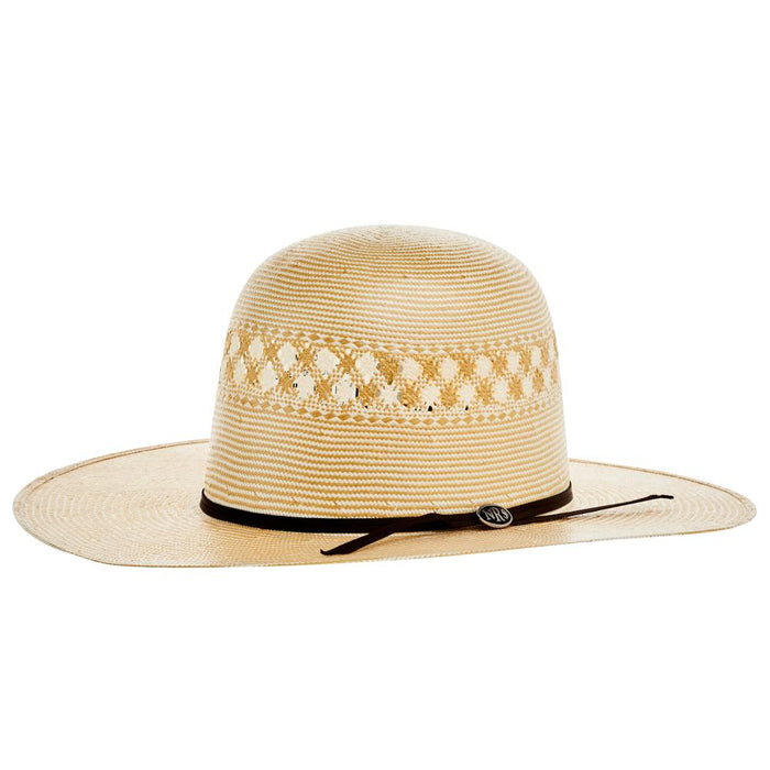 20X Wheat 4 Inch Brim Open Crown Straw Cowboy Hat