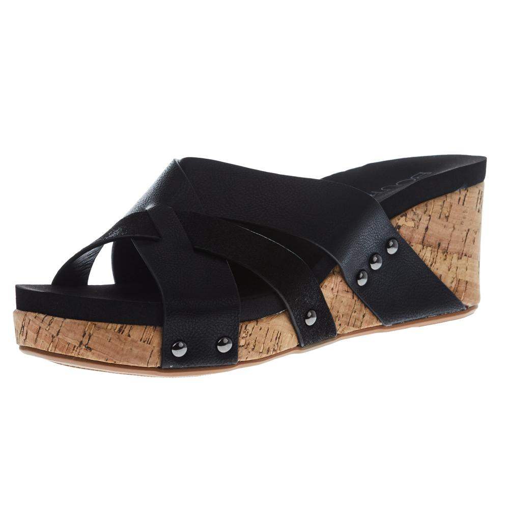 Corkys Footwear Women's Corky Amuse Black Wedge