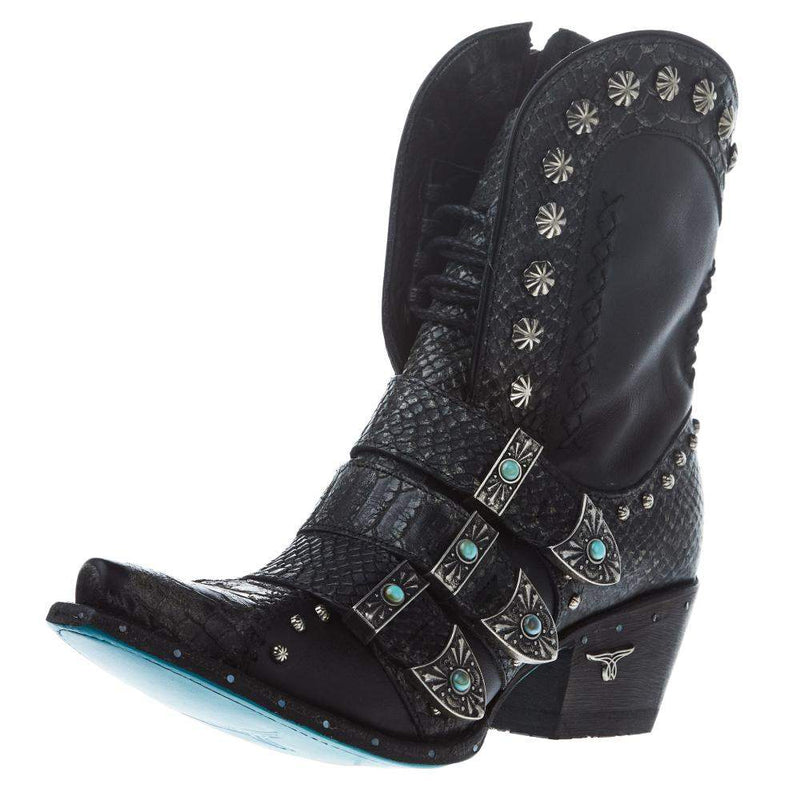 Women's Jet Black Showdown 7.5 In Top Bootie
