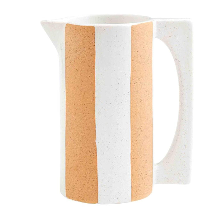 Stripe Terra Cotta Pitcher