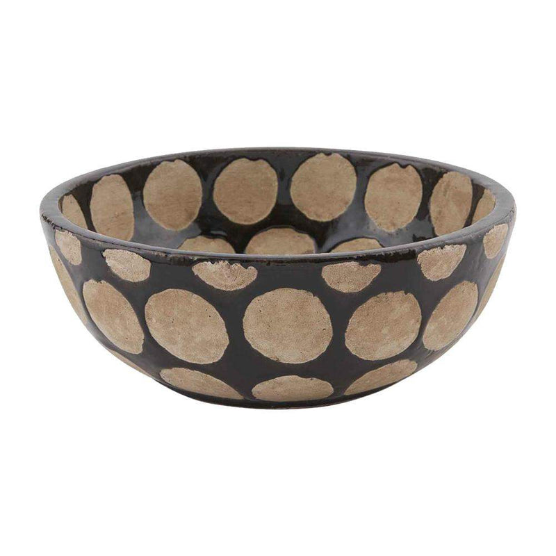 Mud Pie Large Black Terra Cotta Bowl