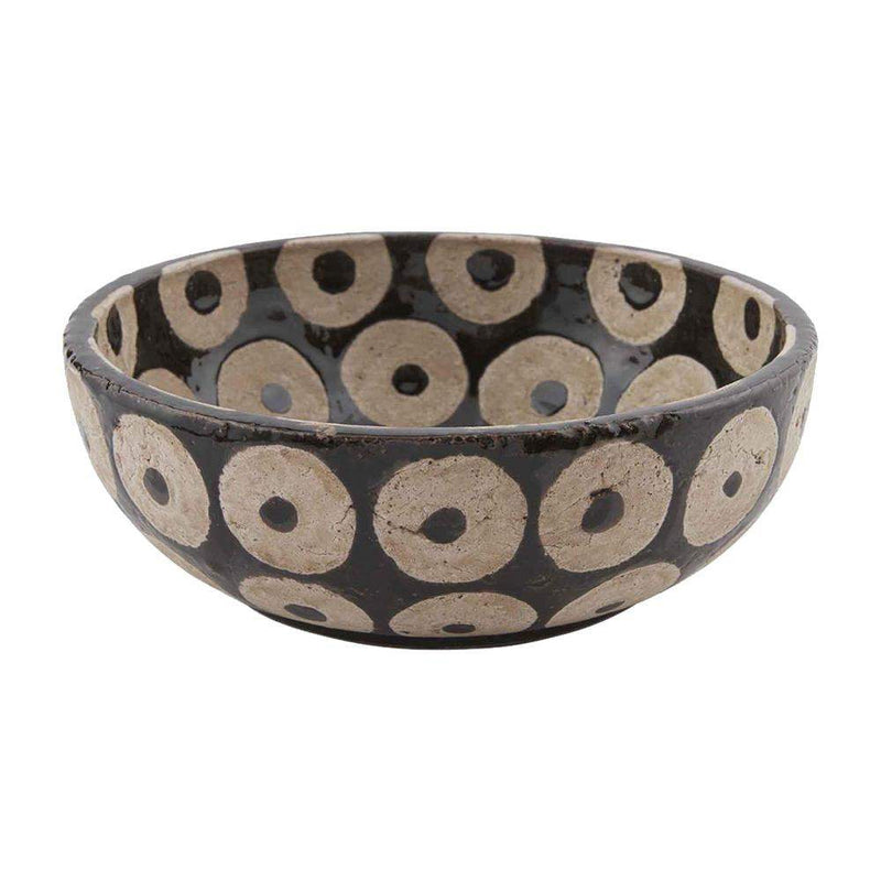 Mud Pie Small Black Terra Cotta Bowl