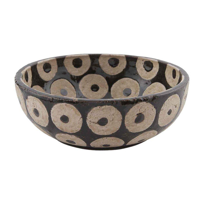 Mud Pie Small Black Terra Cotta Bowl