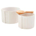 Textured Tidbit Dish Set
