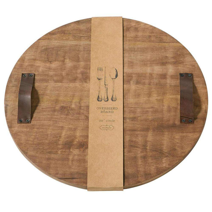 Mud Pie Over Sized Round Wood Board