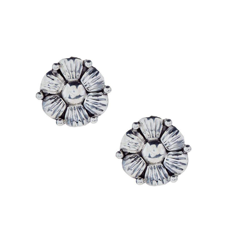 NRS Silver Floral Stud