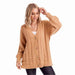 Mud Pie Women's Tan Vivia Textured Cardigan