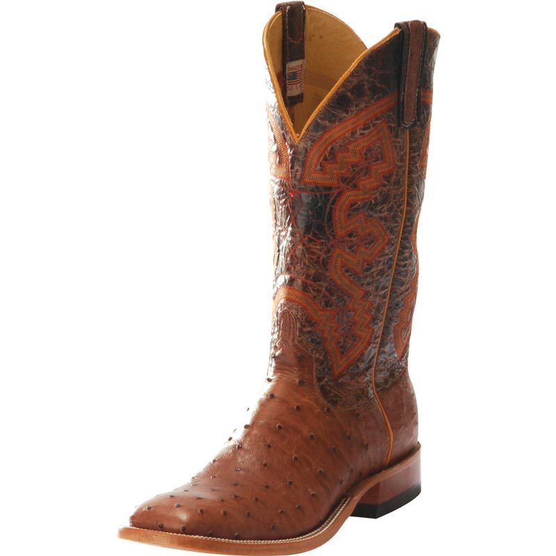 Anderson Bean S1099 | Shop Brown Full Quill Ostrich Cowboy Boots Online ...