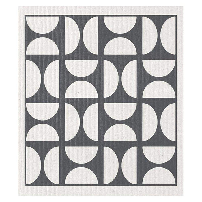 Organic Grey Half Circle Dish Cloth