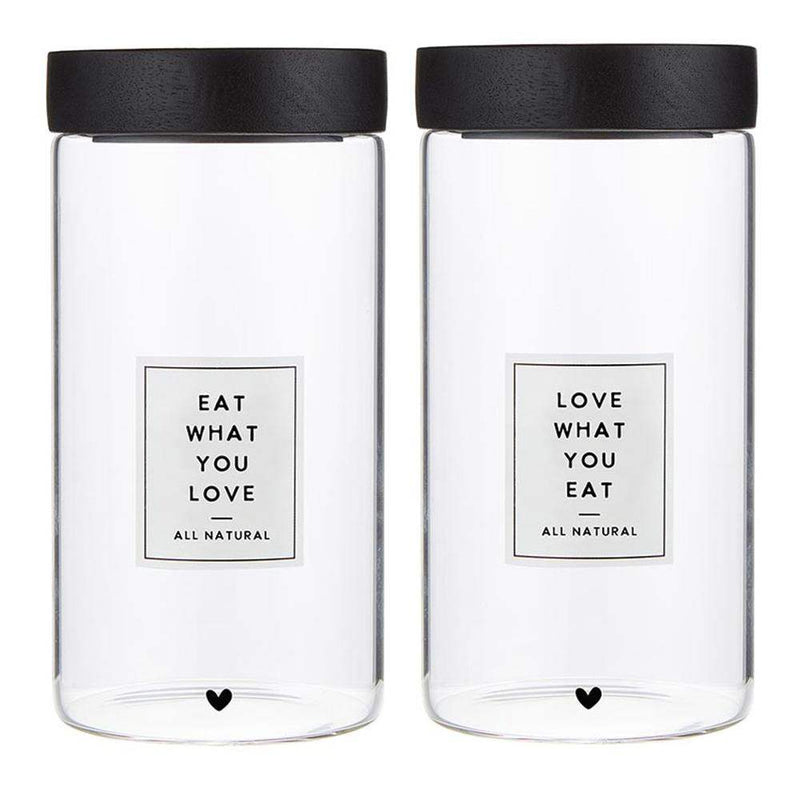 Creative Brands Eat Love Canister Set 2pcs