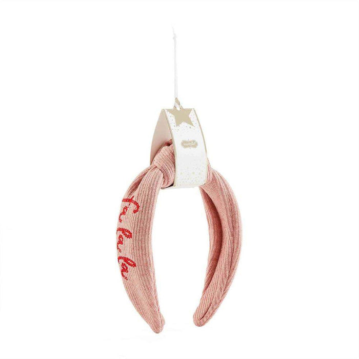 Mud Pie Holiday Embroidered Headband