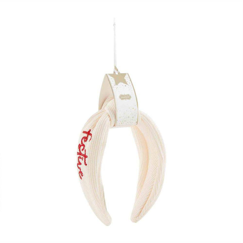 Mud Pie Holiday Embroidered Headband